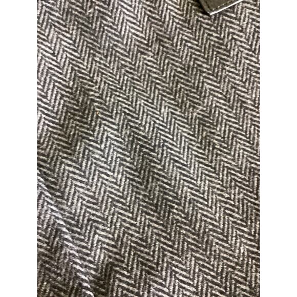 Brooks Brothers Women Purse Herringbone Wool and leather Tote Top handle EUC - Picture 6 of 11